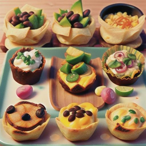 Sweet Potato and Black Bean Taco Cups