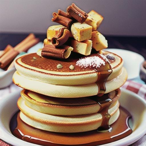 Pikelets with cinnamon butter and marmalade