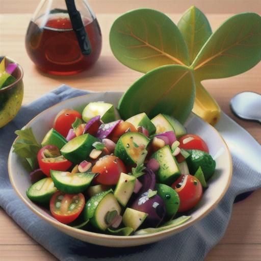 Simple Red Leaf Salad