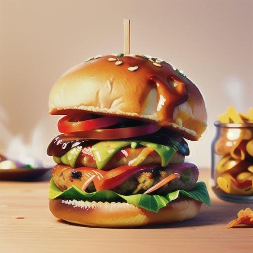 Beef, chorizo and bacon burgers