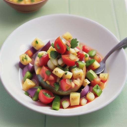 Fish with tomato salsa