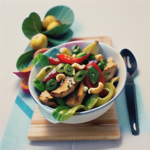 Five-spice chicken and cashew stir-fry