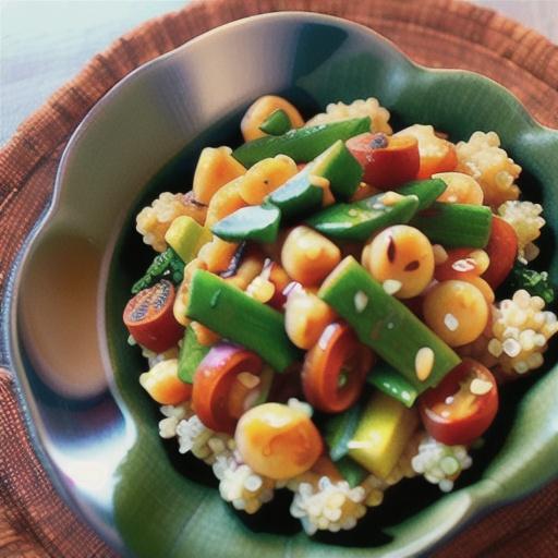 Curried Quinoa with Red Lentils and Kale