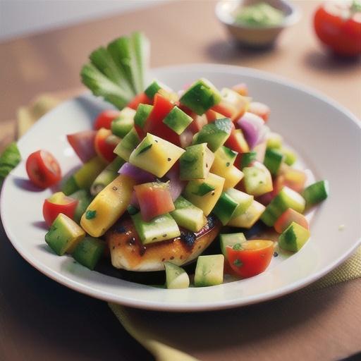 Sassy Fish Bake with Tomato-Bacon-Avocado Salsa