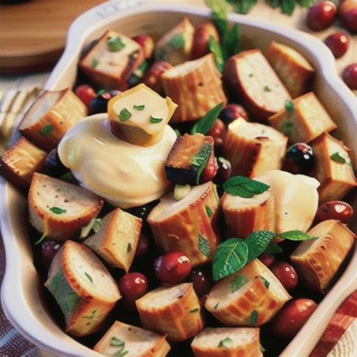 Sausage and Cranberry Baked Stuffing