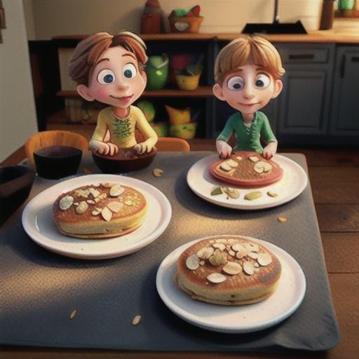 Granola Almond Pancakes