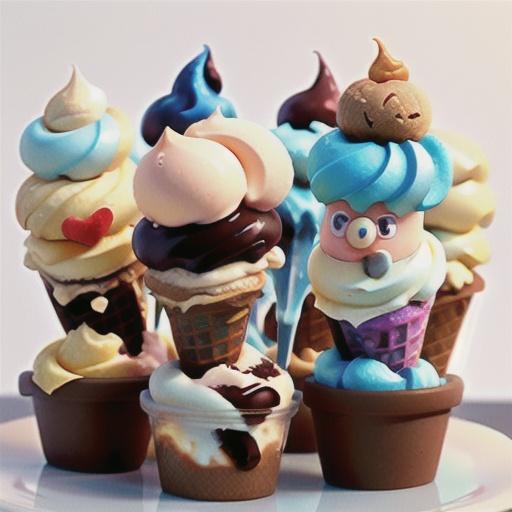 Hokey-pokey ice-cream cones