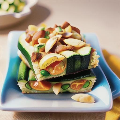 Zucchini rice slice