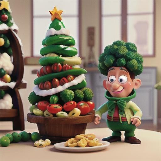 Christmas Tree Vegetable Platter