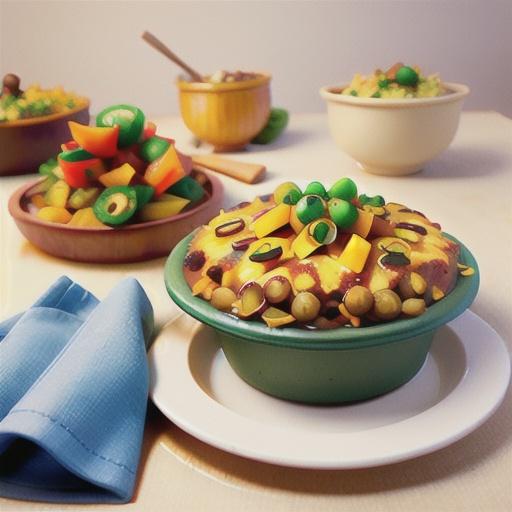 Spicy lentil cottage pie