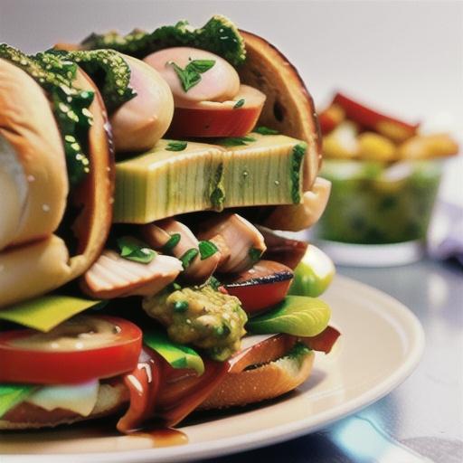 Grilled Pesto Chicken Sandwiches