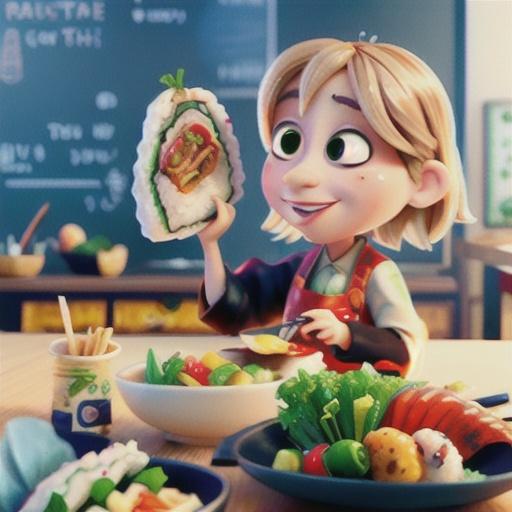 Teriyaki chicken sushi rice balls recipe