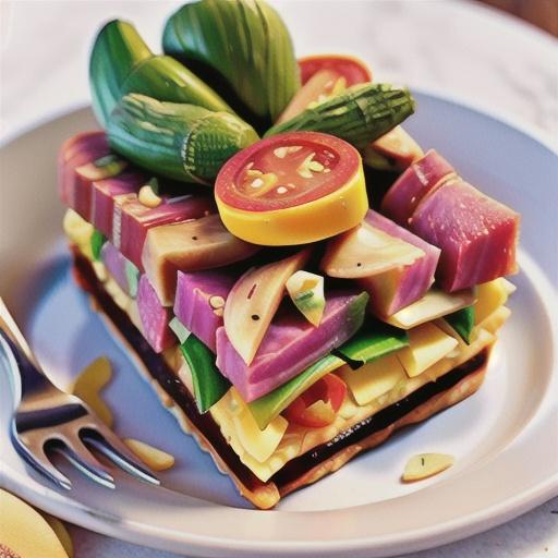 Vegetable & ham slice