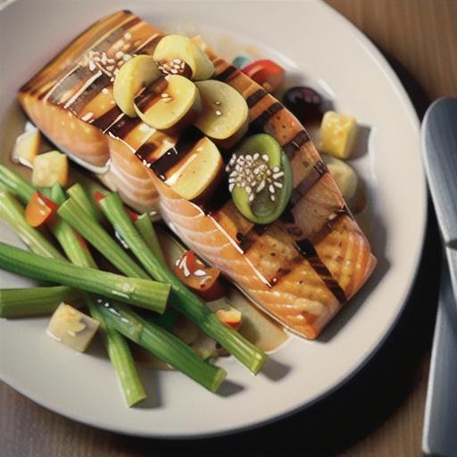 Grilled Salmon with Honey-Soy Marinade