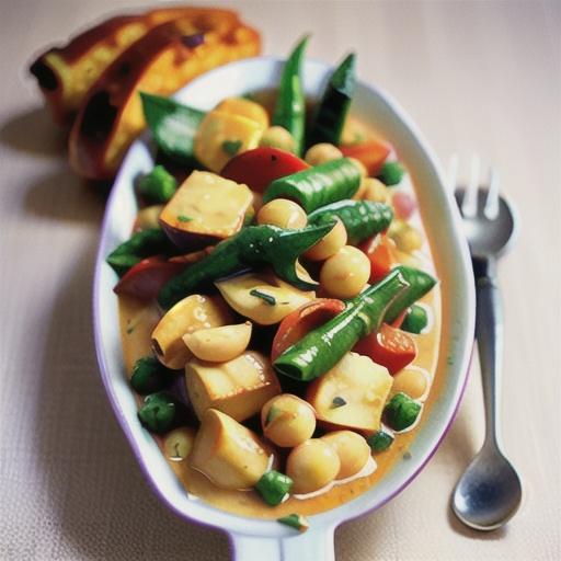 Cheat's chickpea korma curry recipe
