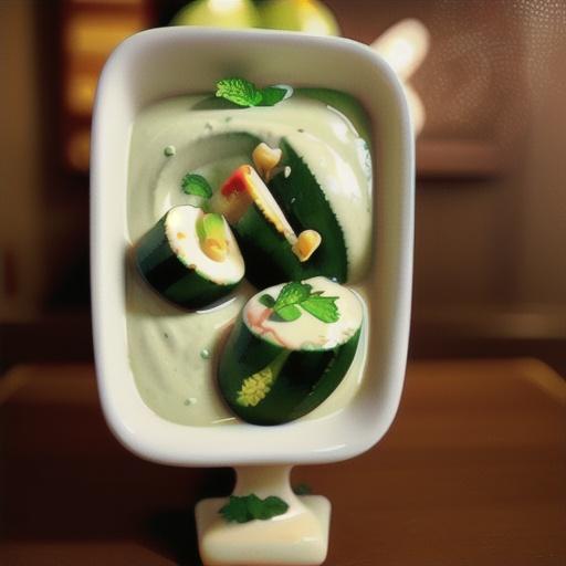 Creamy Cold Cucumber Soup with Labneh