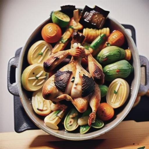 French-style roast chicken with gravy