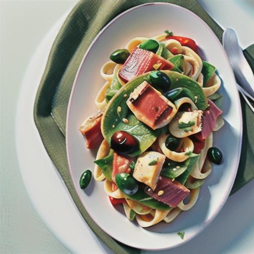 Super-fast tuna and olive fettuccine