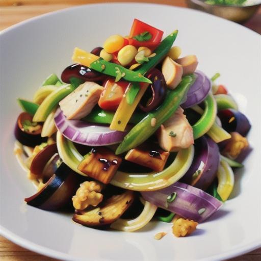 Chicken and noodle salad