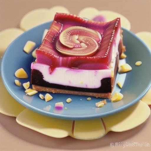 Rhubarb Cheesecake Squares