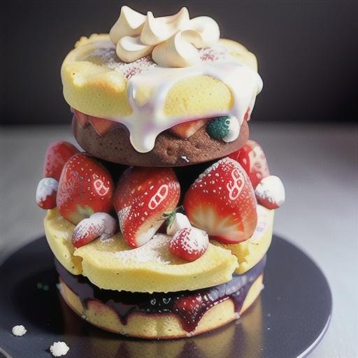 Strawberry and ricotta spelt cakes