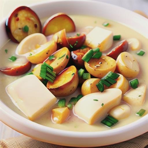 Roasted Garlic Potato Soup