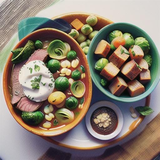 Slow-cooked beef and barley stew