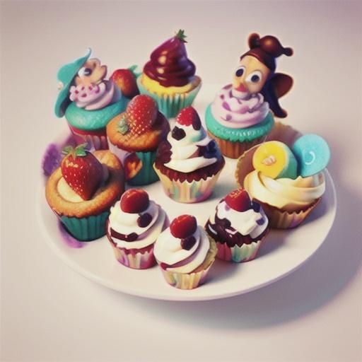 Dairy-free strawberry and vanilla cupcakes