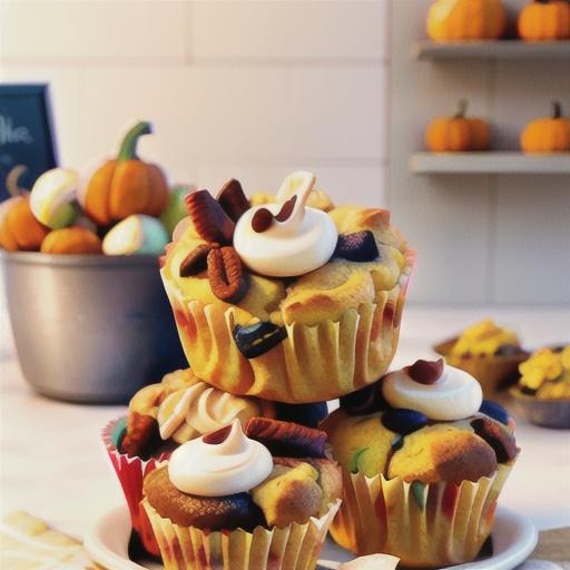 Pumpkin Cream Cheese Muffins