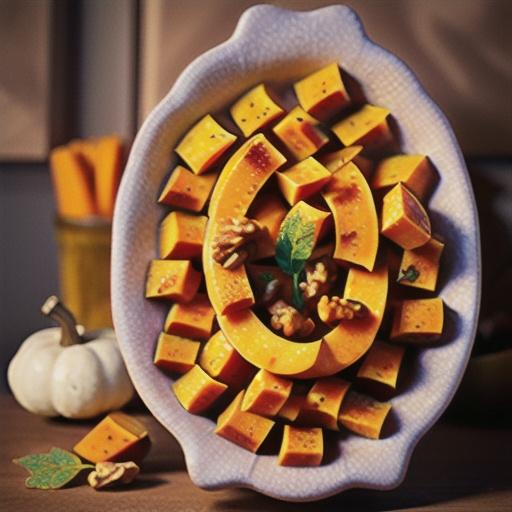 Butternut Squash with Walnuts and Vanilla