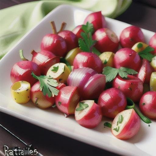 Roasted Radishes with Onions