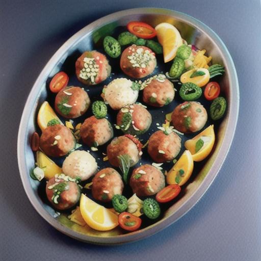 Mediterranean Turkey Meatball Sheet Pan Dinner