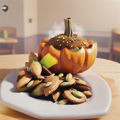 Air Fryer Maple-Chili Pumpkin Seeds