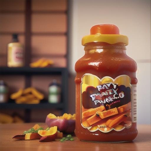 Homemade Peach Ketchup with Sweet Potato Fries