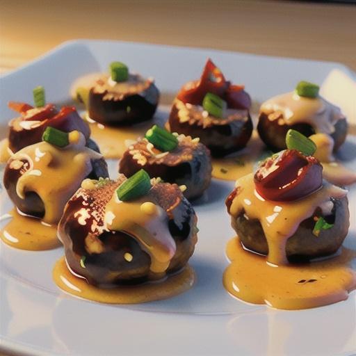 Maple Mustard-Glazed Meatballs