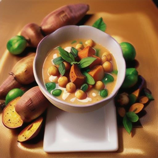 Curried Potato and Chickpea Soup