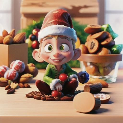 Chocolate, fruit and nut logs