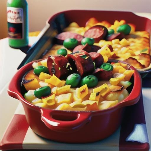 Kielbasa and Hash Brown Egg Casserole