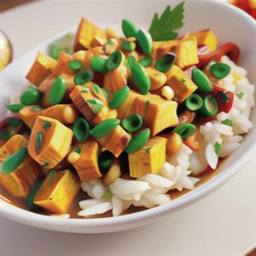 Pumpkin and Thai Red Curry Chicken