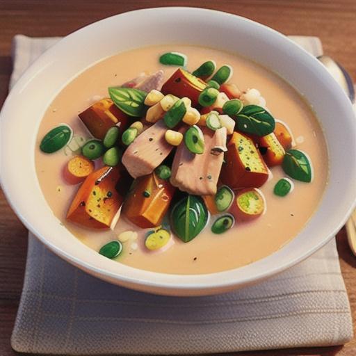 Cold Season Chicken and Sweet Potato Soup