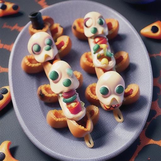 Spooky Spider Halloween Hot Dogs