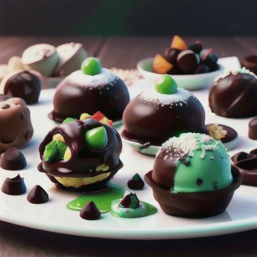 Dark Chocolate Mint Truffles