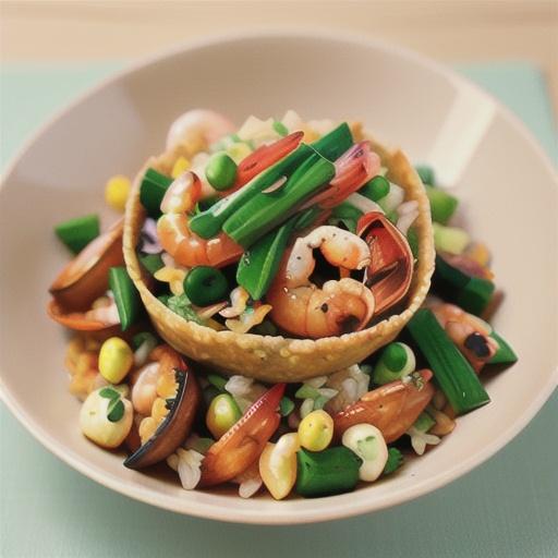 Prawn & shiitake fried rice