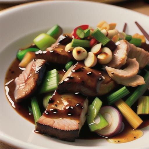 Roast Pork in Asian Brown Sauce