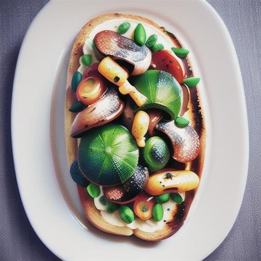 Mushrooms and chorizo on toast