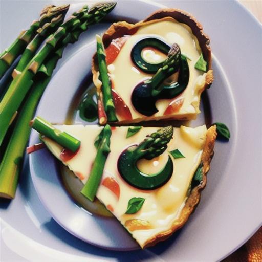 Basil and asparagus frittata