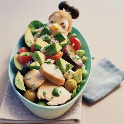 Chicken and Avocado Salad with Buttermilk Dressing