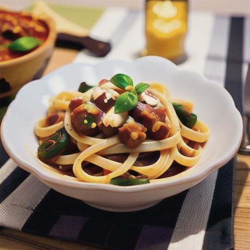 Tagliatelle with ragu sauce