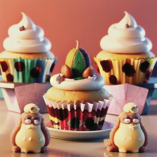 Tropical Cupcakes with Fluffy Gingered Frosting