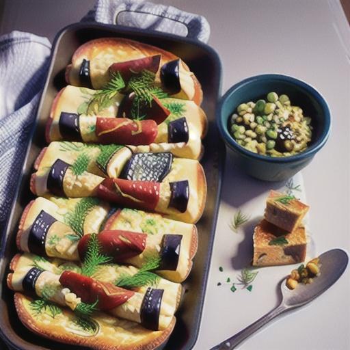 Antipasto strata with dill gremolata